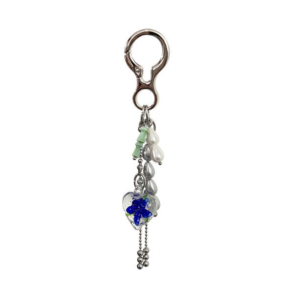 (atta) A Piece Of Flower Keyring Blue