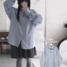 wind over-fit cotton shirt