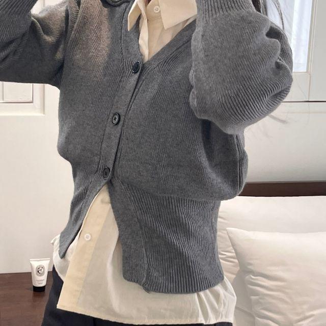 [도톰한/2컬러] 3버튼 포멀 가디건