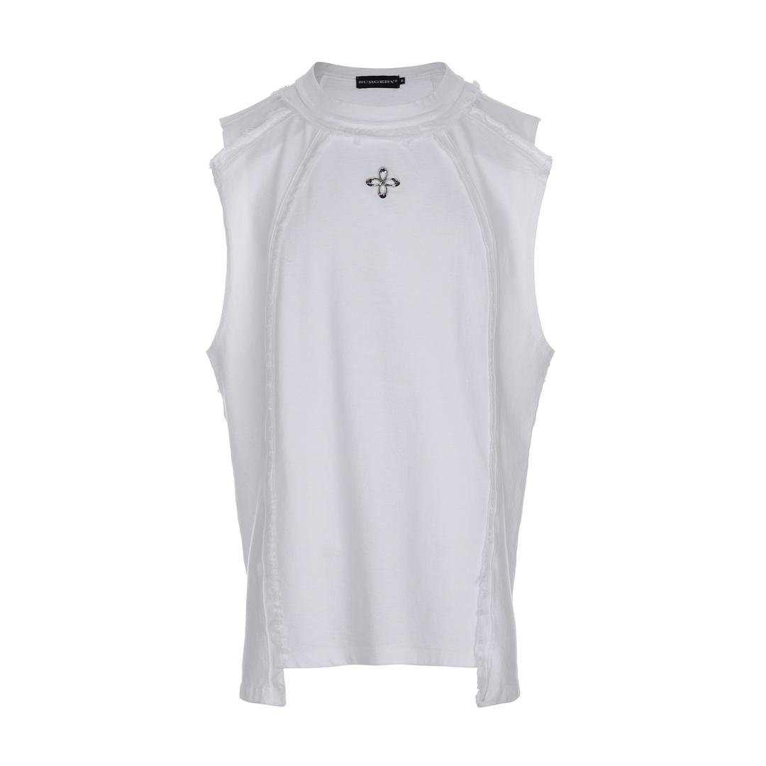 surgery dekki clover logo sleeveless 'white'