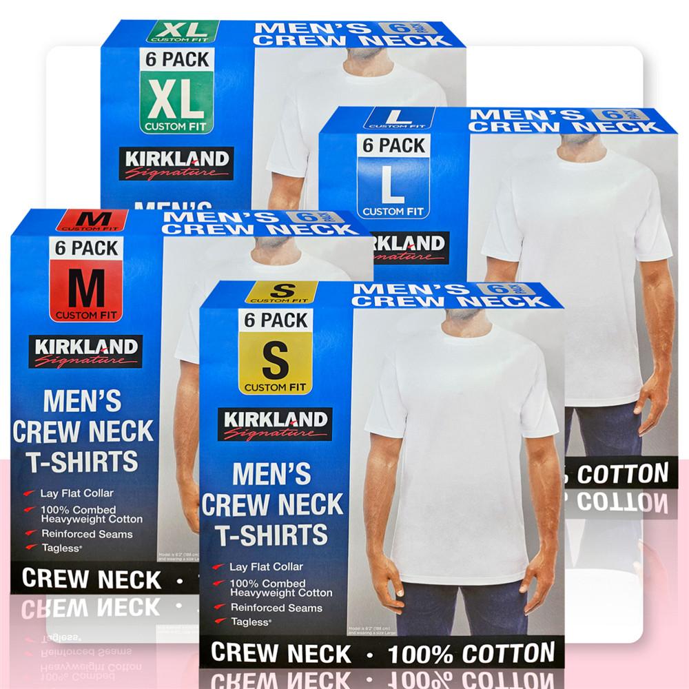 커클랜드 티셔츠 반팔 면티 흰색 6매 코스트코 남자 무지 이너 레이어드 흰 티 박스 오버핏