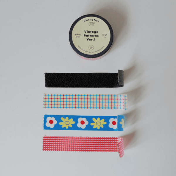 [후르츠후라이] Vintage patterns ver.1 masking tape