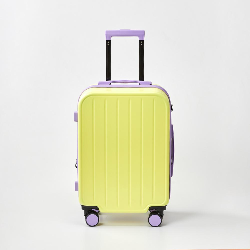 BT 버터 트래블 확장형 투컬러 캐리어 20형 옐로우 퍼플