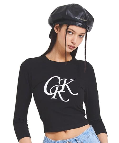 빅 로고 탑_블랙