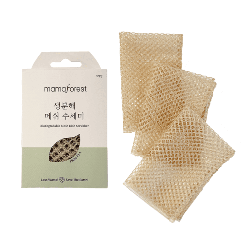 마마포레스트 PLA 생분해 메쉬 수세미, 3개, 1세트 - 수세미 | 쿠팡