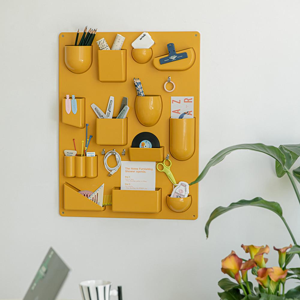 4 COLOR 모던센츄리 모던 심플 벽걸이 멀티 수납 보관함