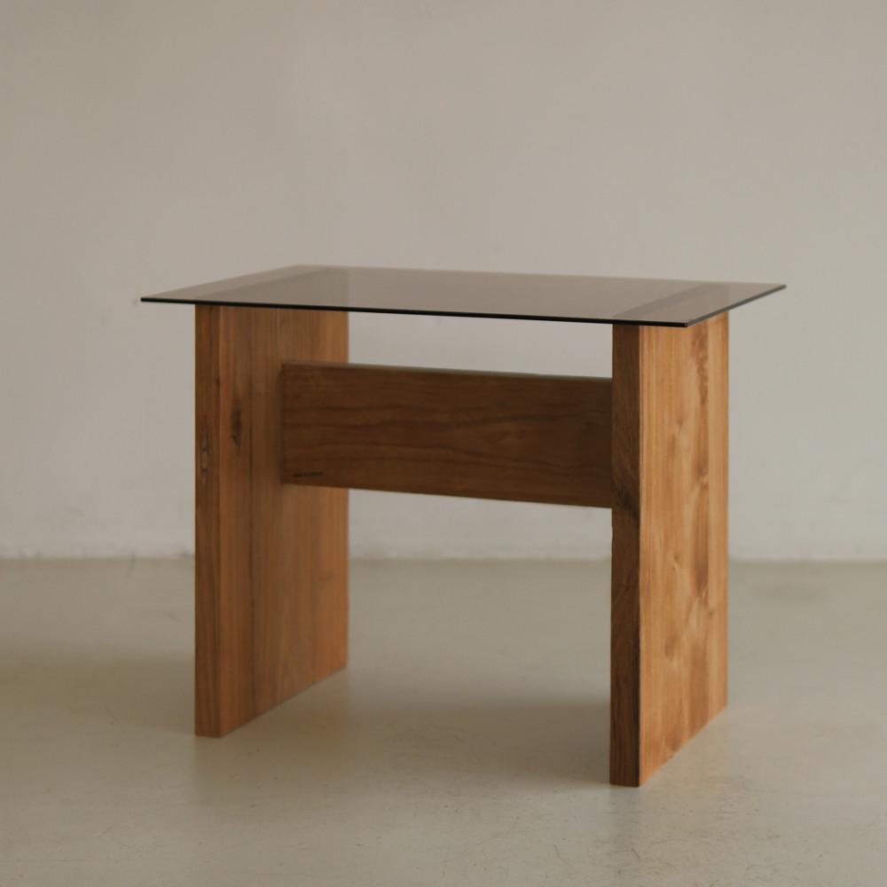 James Table - 제임스 티크 우드 고재 식탁 사이드 테이블 책상