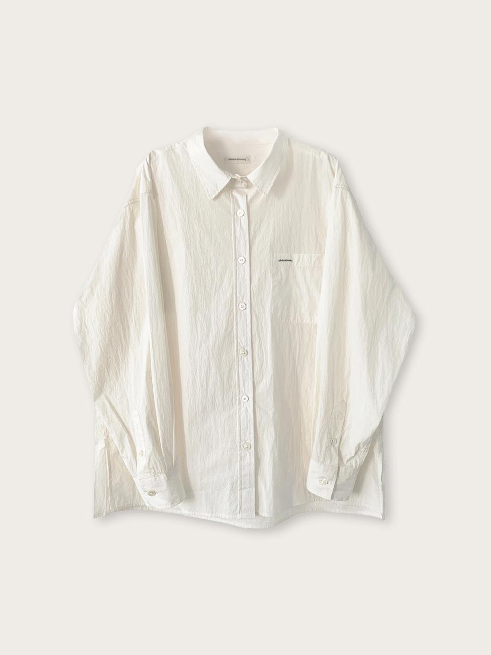 city nylon shirt - natural