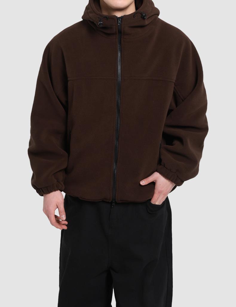 포키 후드 플리스 점퍼