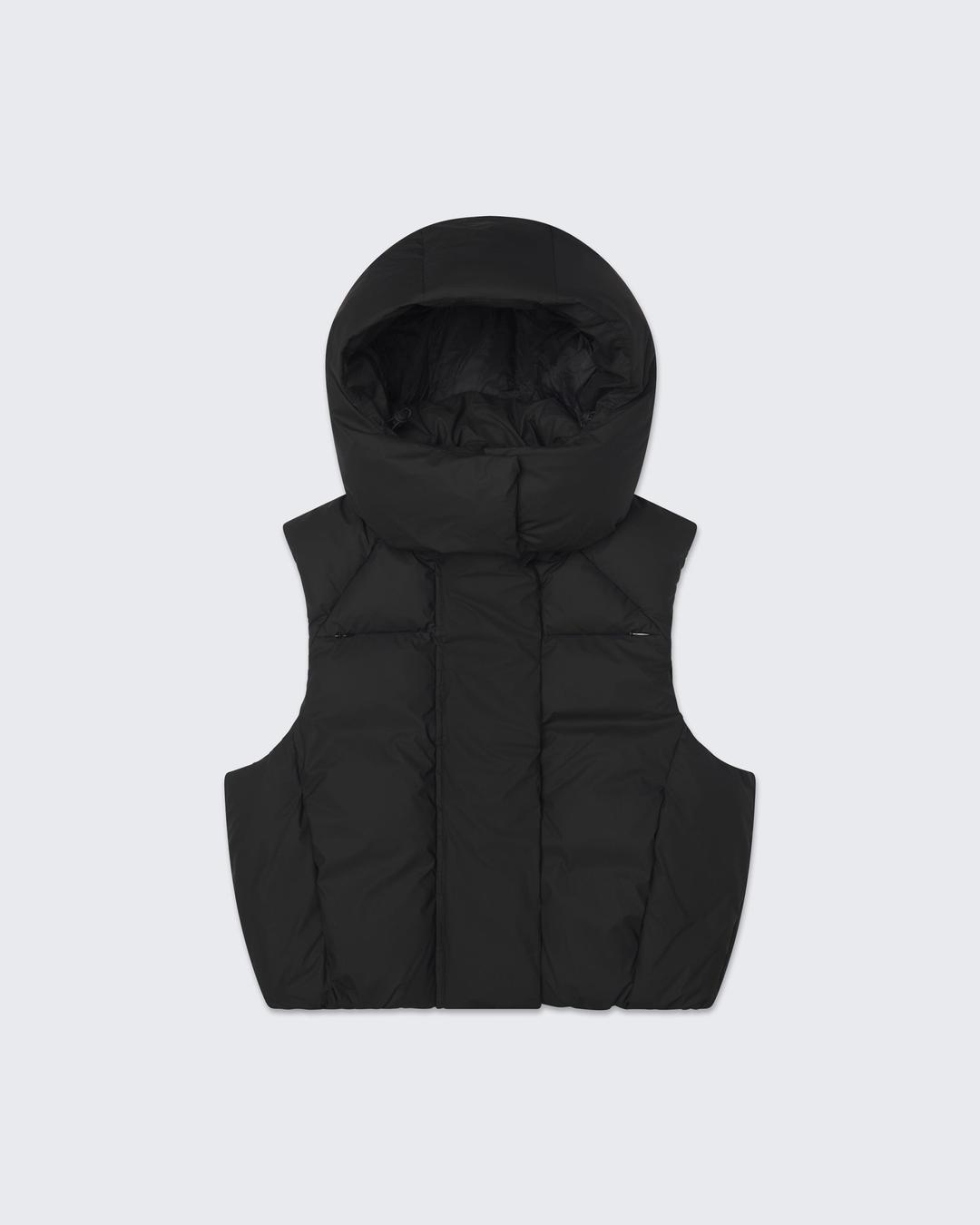 Puffer Vest | Black - XXS