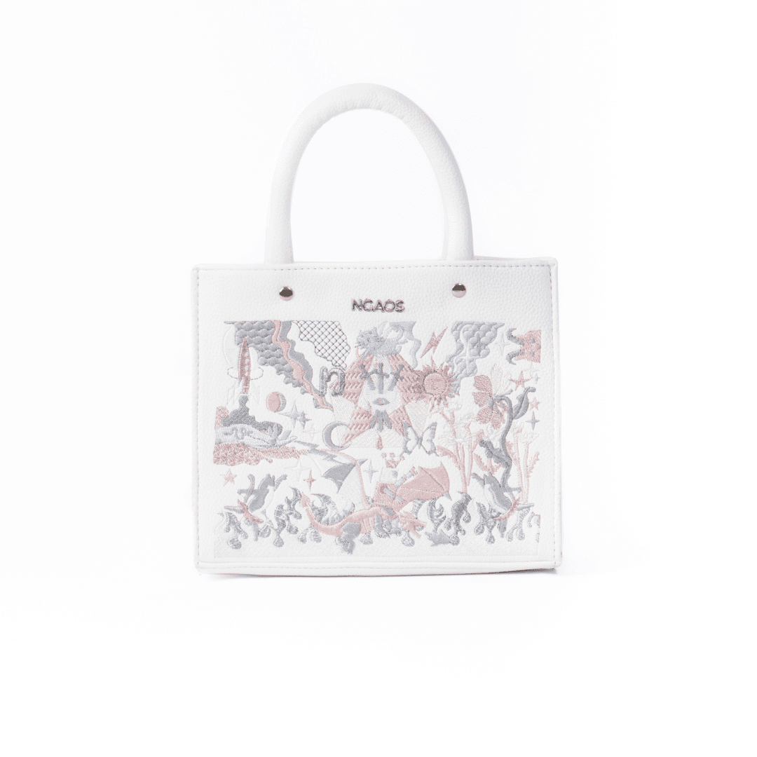 The Book Handbag - Jimmi’s Battle - White