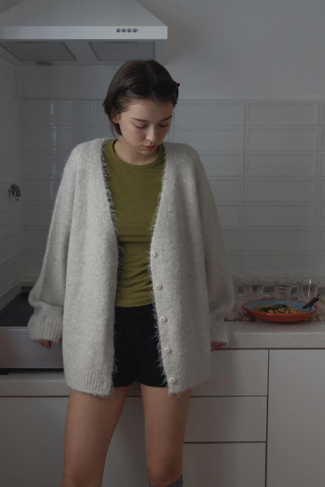 hairy over cardigan_ivory