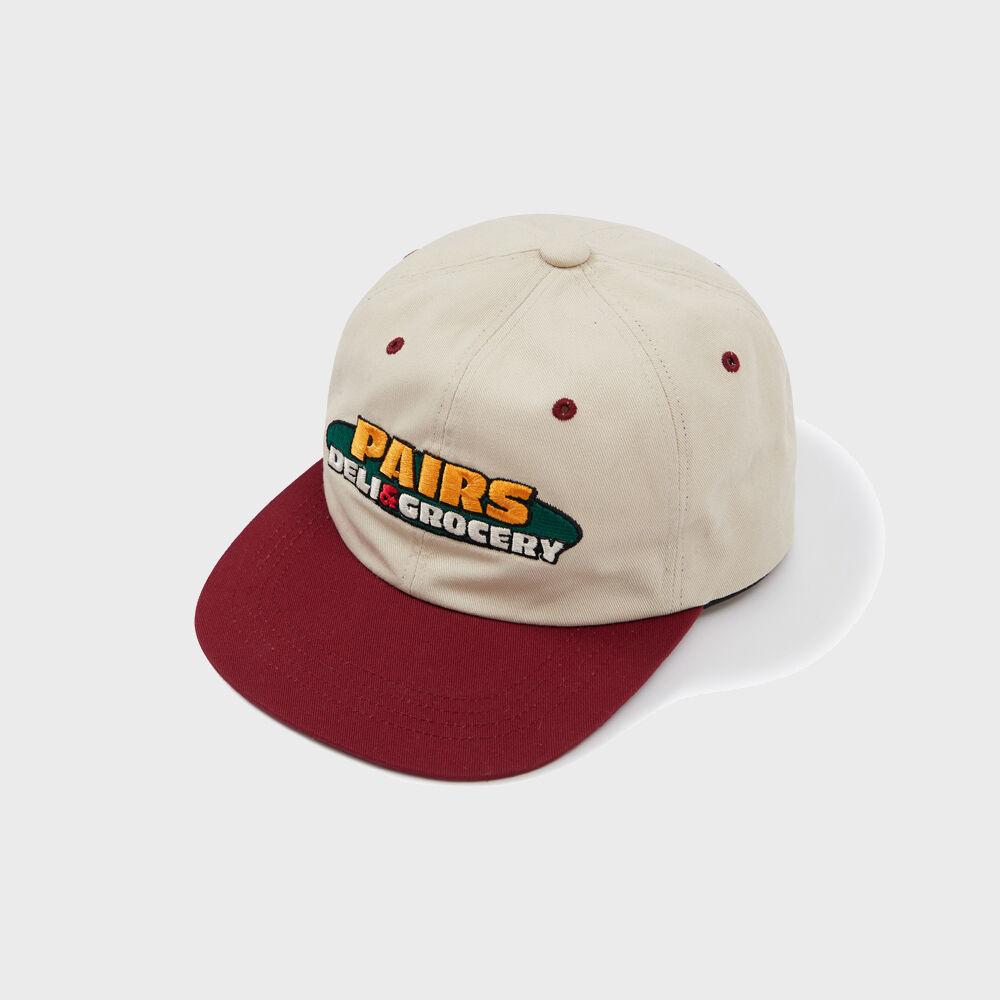 Oval Logo Colorblock Ball Cap Burgundy