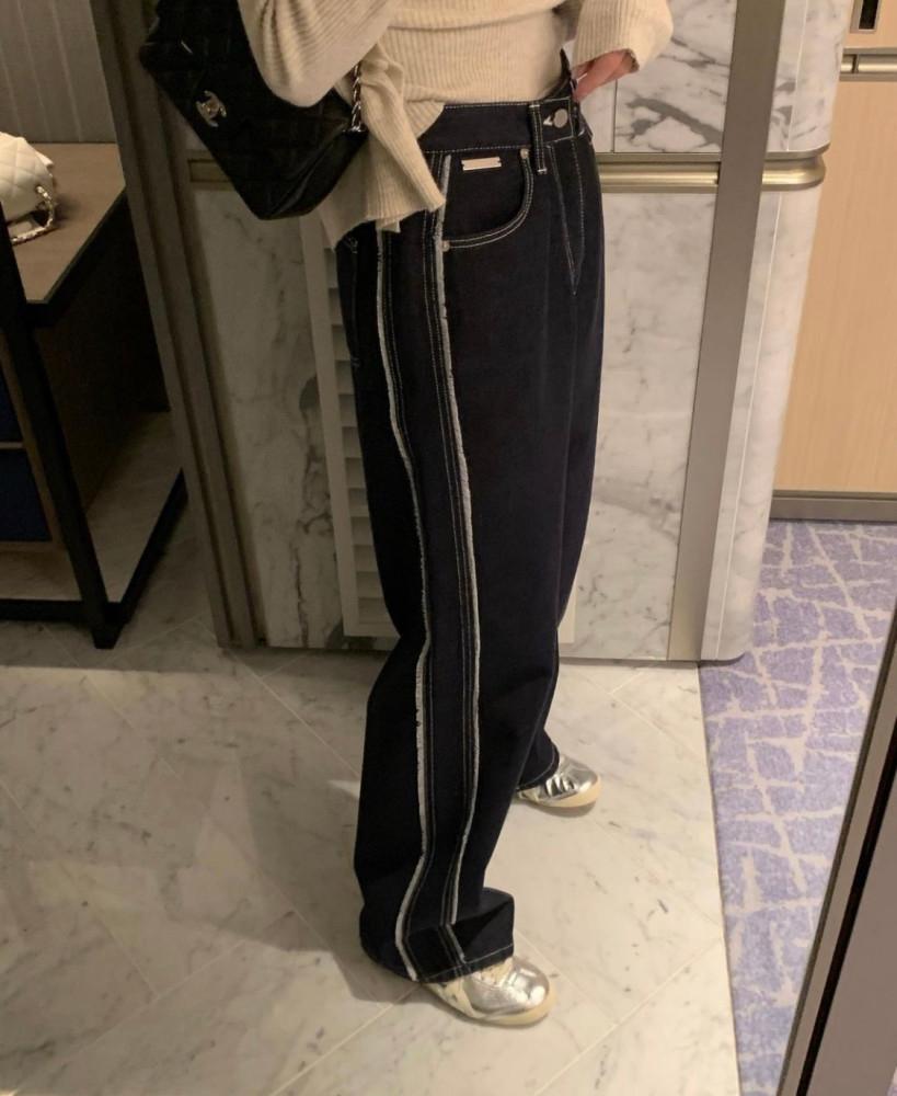 (M당일출고) pyt 포스터 생지 라인 데님