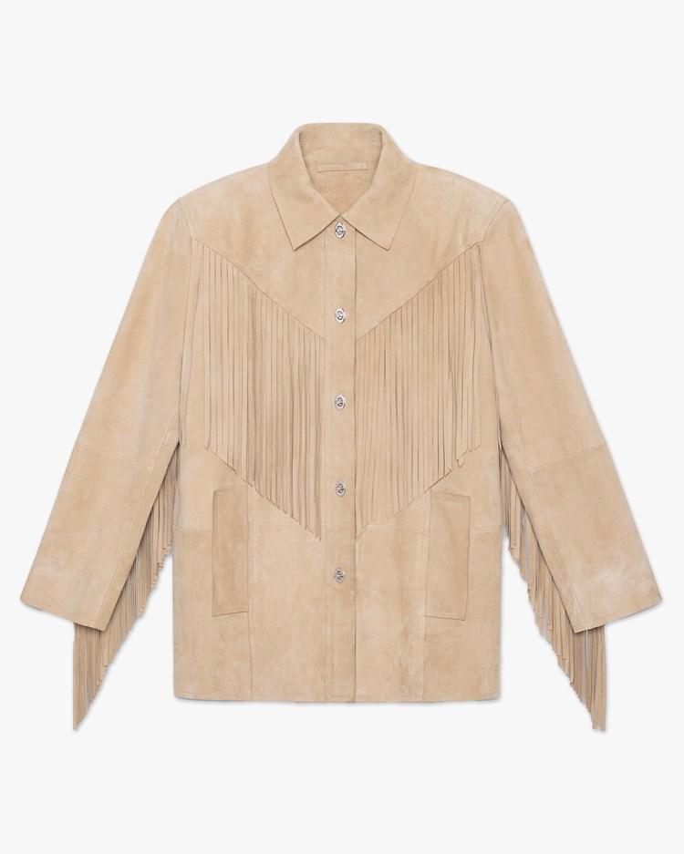 Estee Fringe Jacket Sand