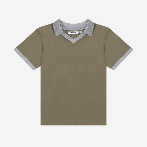 1/2 AUTHENTIC REFEREE PK TEE (OLIVE)