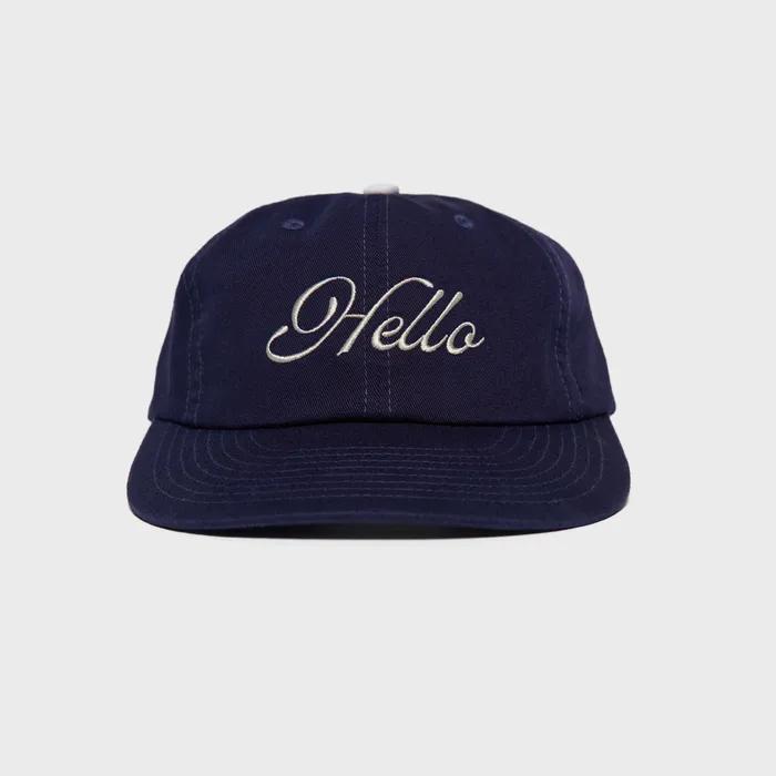 Hello Typo Logo 6Panel Cap_Navy