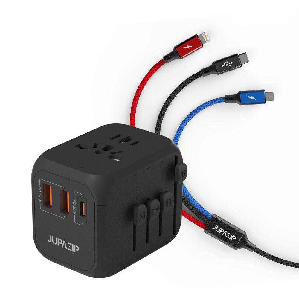 여행용 멀티어댑터 JU-AD300+3in1 케이블