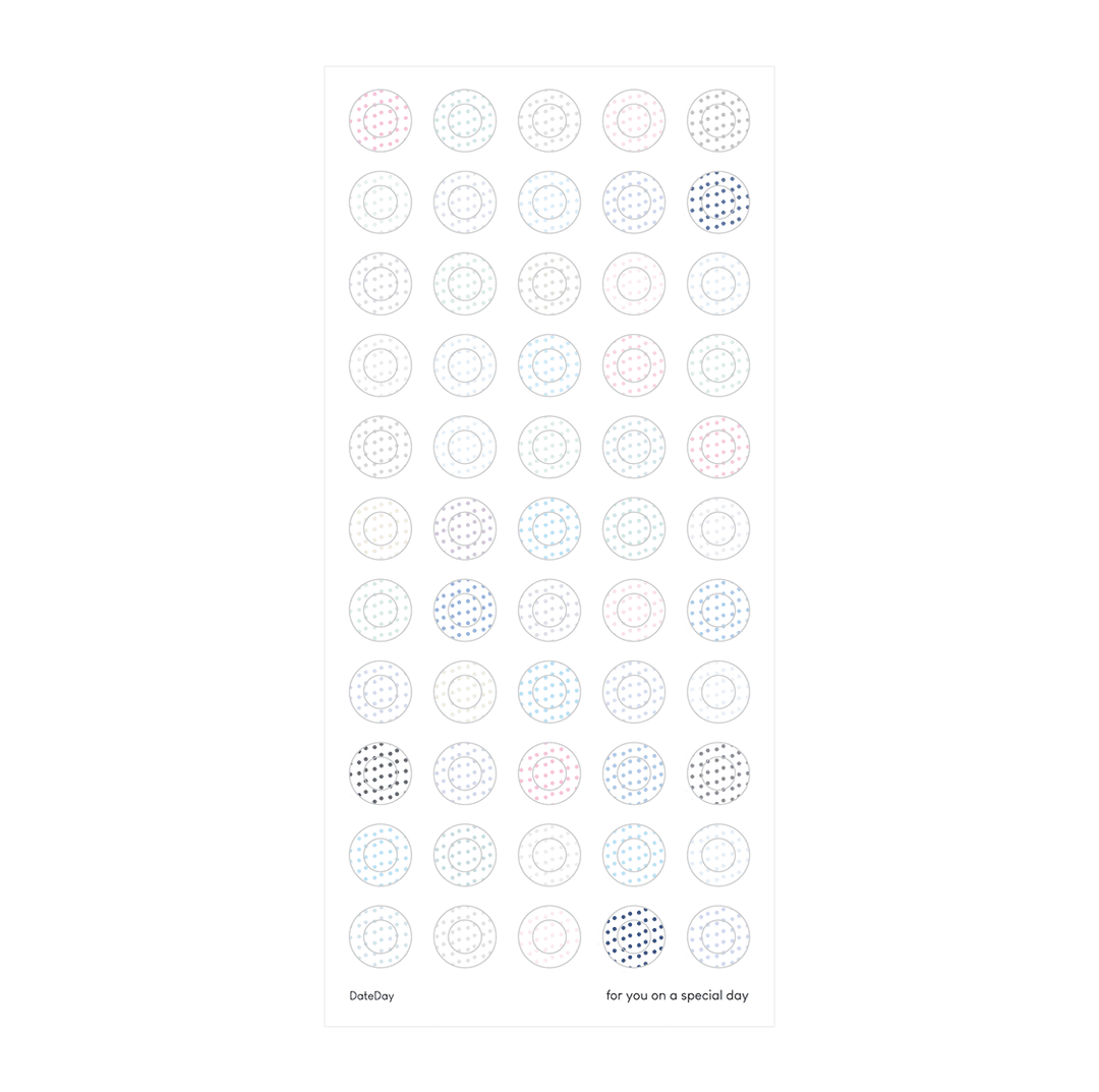 [order] Seal sticker - Dot ring 02 (Cool)