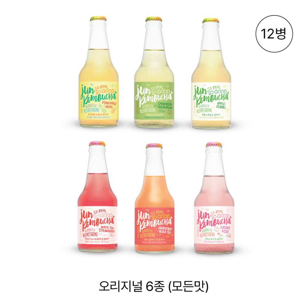 26도라인 생 준 콤부차 6가지 맛 12병