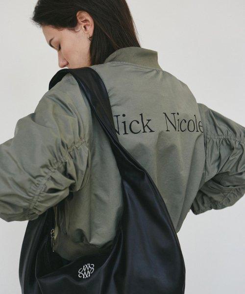 NICOLE VOLUME BOMBER BLOUSON_KHAKI