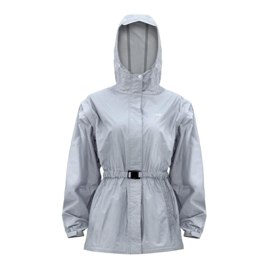 Detachable Worry proof Wind Breaker -Light Gray