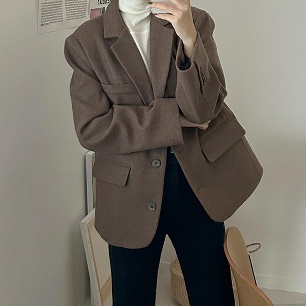 데픈 누빔 울자켓 - 2 Color (출근룩/연말룩)