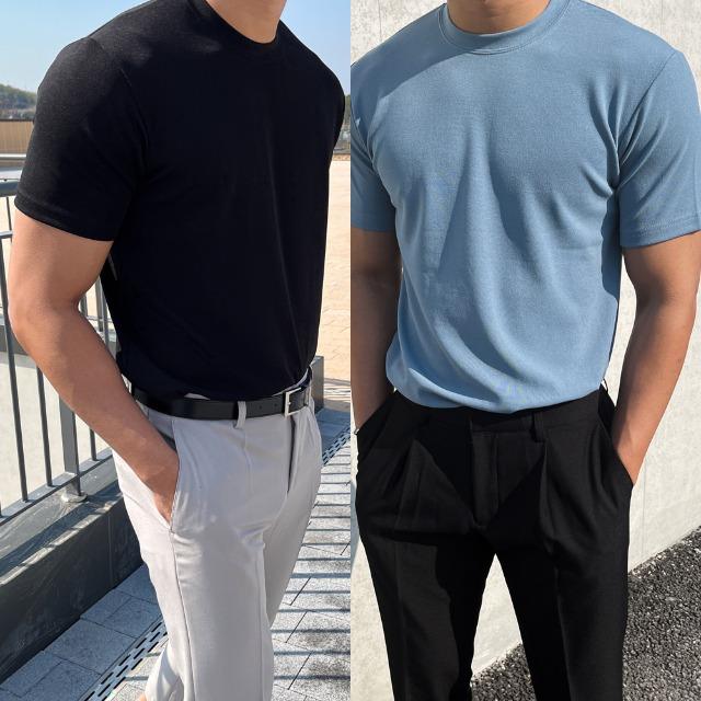 크레이지 기획 아이스 머슬핏 반팔티(6color)