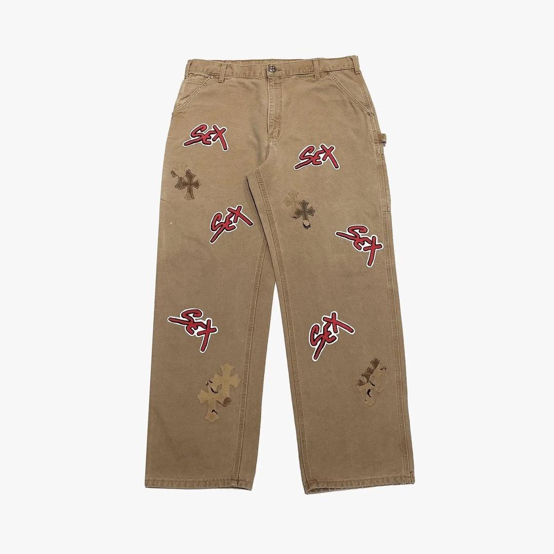 Chrome Hearts Carhartt Sex Record Limited Edition Khahi Carpenter Denim Jeans - 36