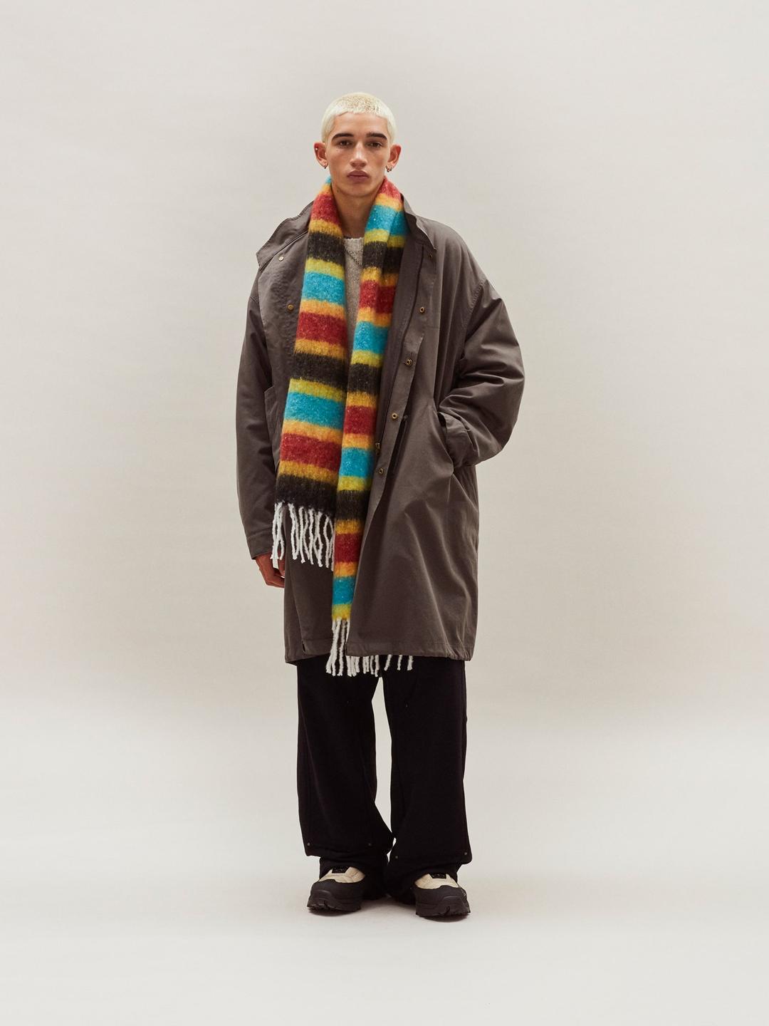 Bingbong Stripe Muffler - Red