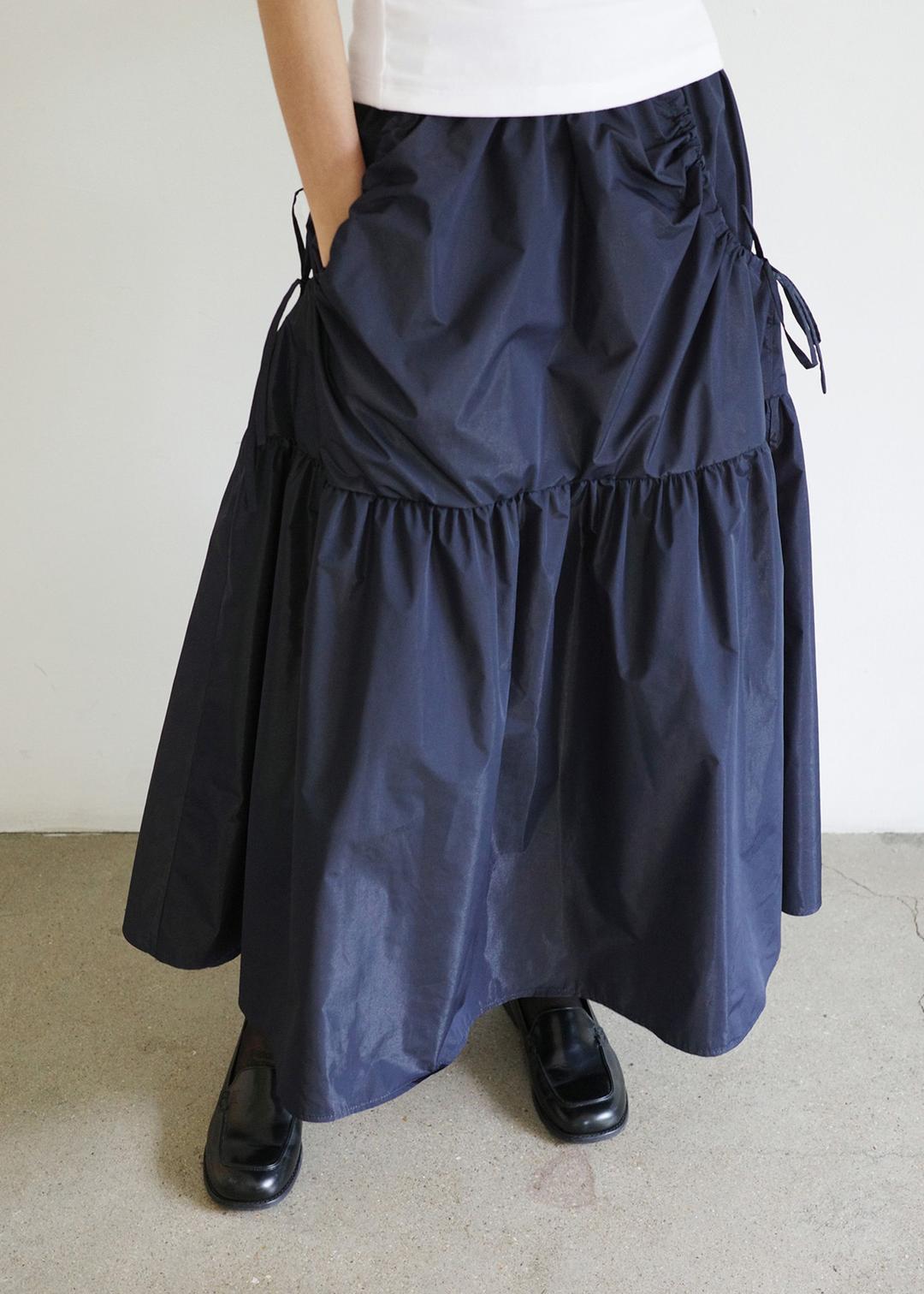 [ 바로배송 ] [ 2차 리오더 ] MONSOON SKIRT [NAVY]