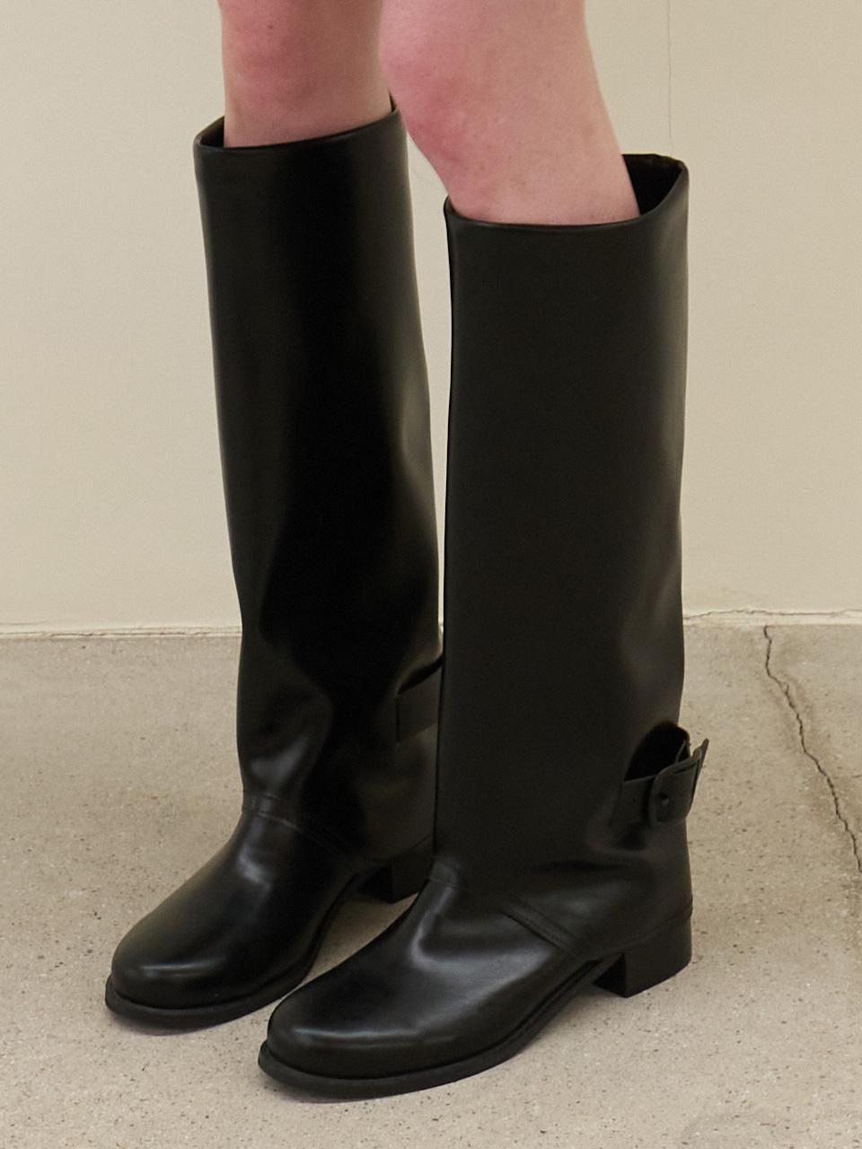 23 Fall_ Black Modern Long Boots