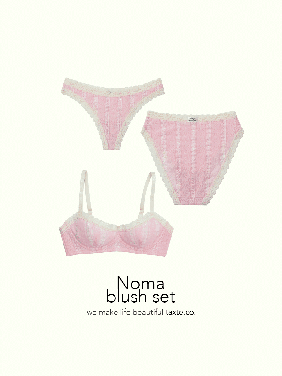 Noma blush set (논와이어 브라렛 & 브리프2)