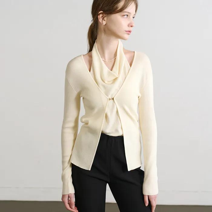 Lautre Halter Buckle Ivory knit