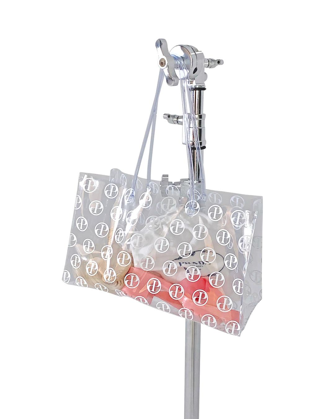 [PLZPROJECT]SIGNATURE LOGO SUMMER BEACH BAG