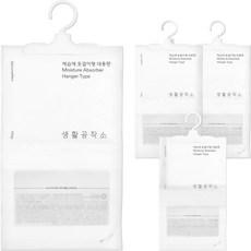 생활공작소 대용량 옷걸이형 제습제 본품  200g, 4개