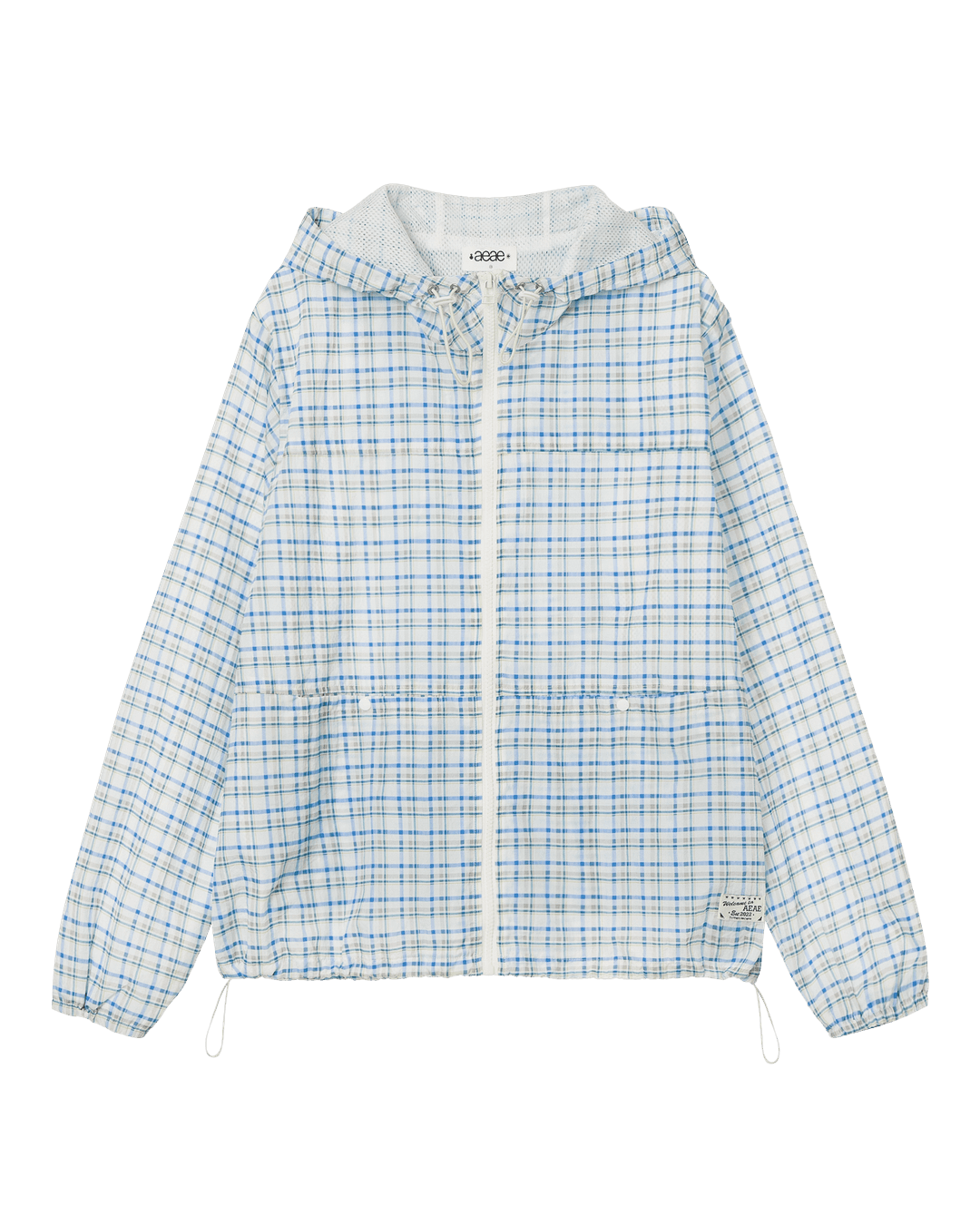 CHECK HOOD JUMPER [WHITE]