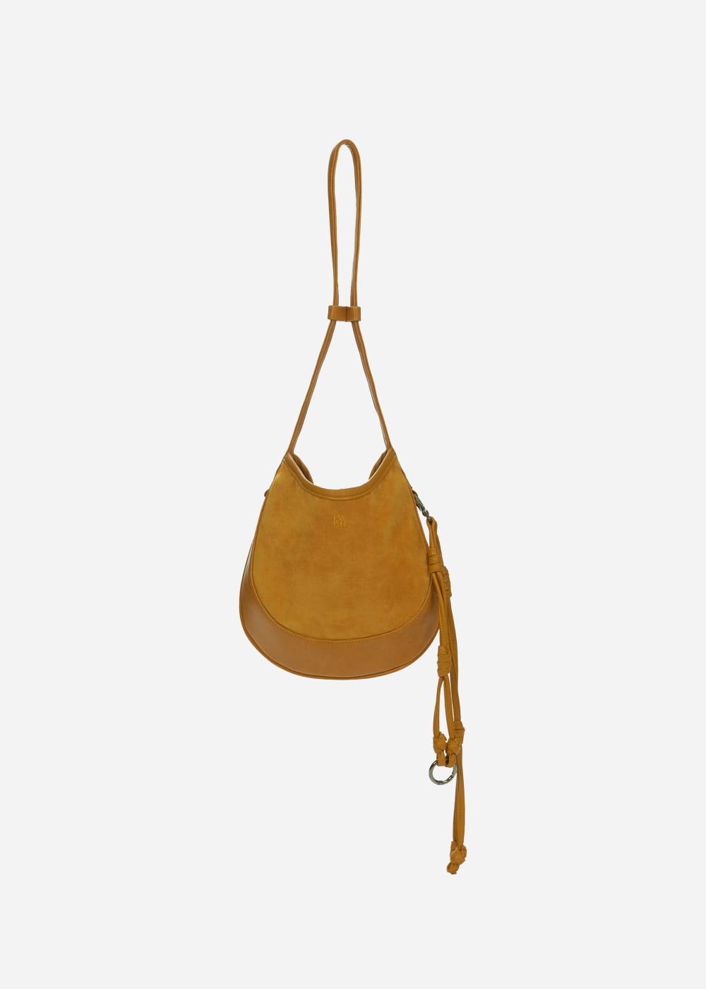 [3rd] Curvee Hobo Bag Suede Mini Mustard