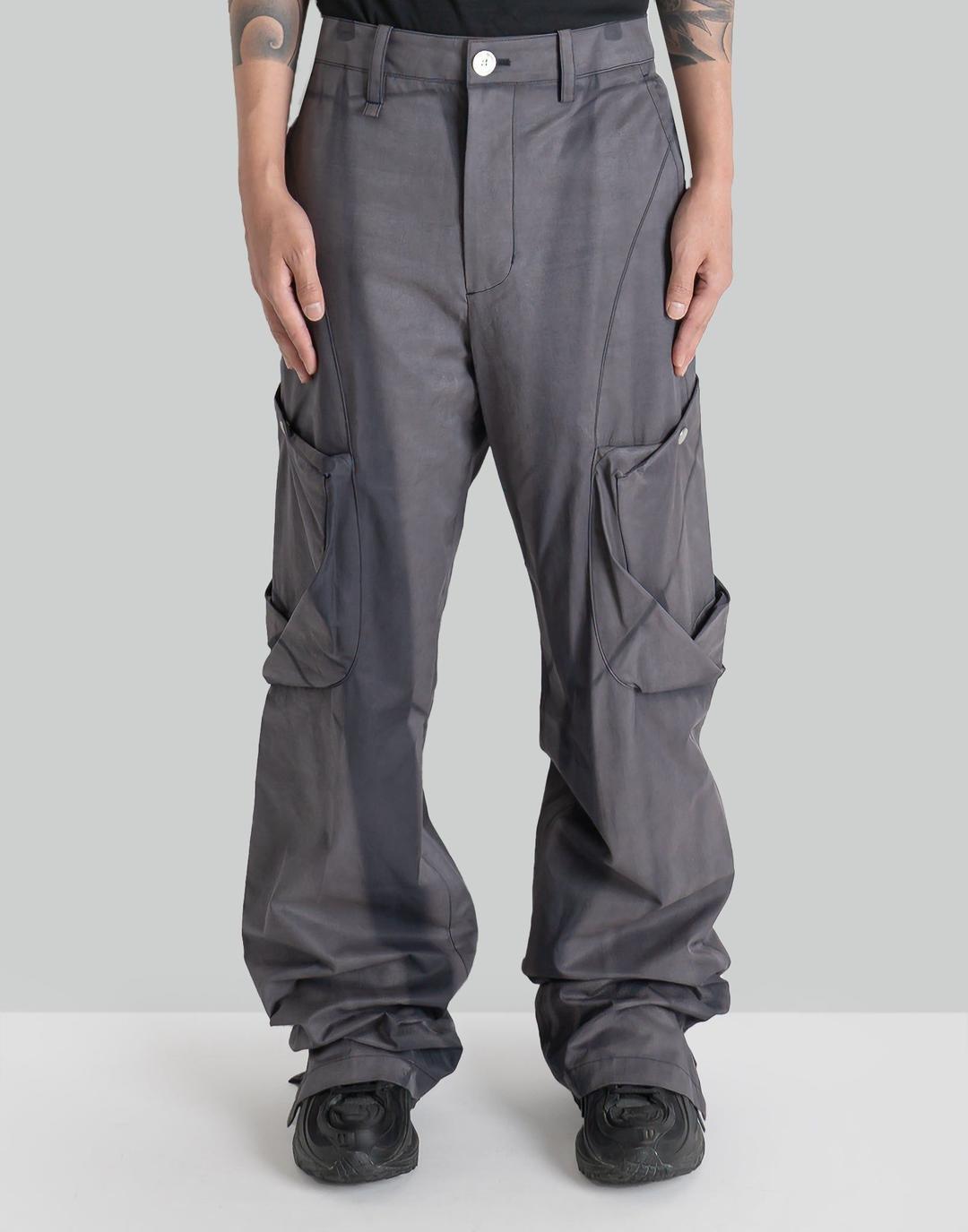 SUN-BLEACHED DRAPED POCKET TROUSERS - M