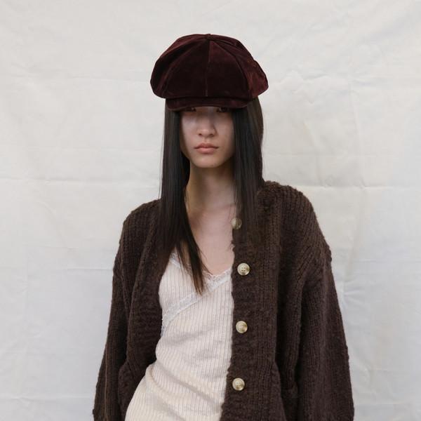 Chunky Textured Cardigan (Brown)