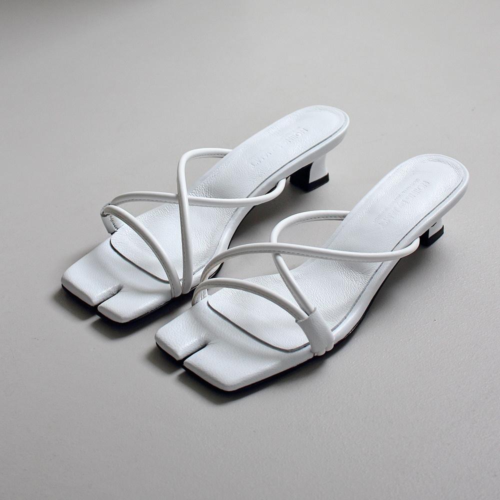 NOIINGbyJAMT TABI 027 WH 타비 슬링백 샌들힐