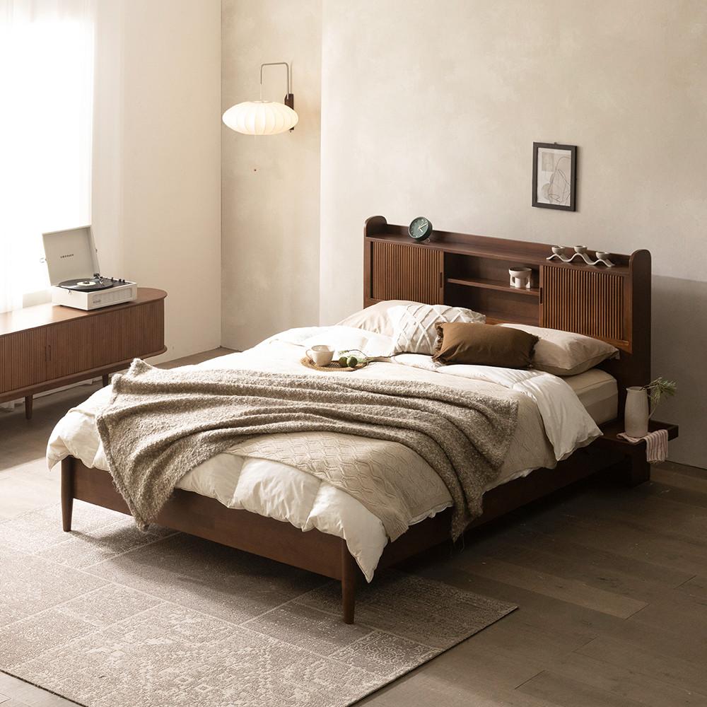 라움에스알 그래그래 수납형 원목 침대프레임 Q