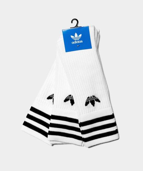 솔리드 크루 삭스 3P - 화이트:블랙 / S21489