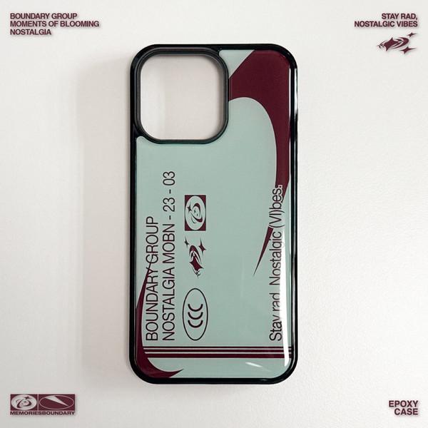 Dusty, Nostalgic Vibes Phone Case (PaleAqua/Burgundy)