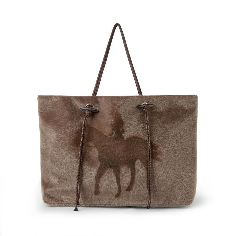 (2월 9일 예약배송)YEAR OF HORSE BAG (BROWN)