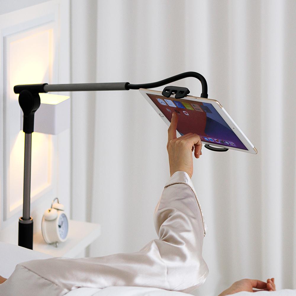 "휴식 필수템" 핸드폰 태블릿 자바라 집게 클램프 거치대