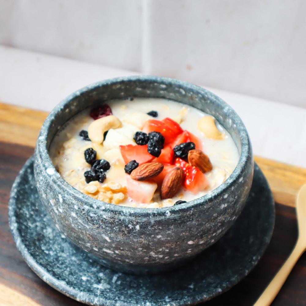 국내산 곱돌 스프볼 뚜껑 받침 세트 수프그릇 죽그릇 돌그릇 홈카페