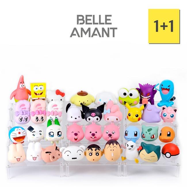 [1+1 세트] [35종 택2] 벨르아망 캐릭터 차량용 방향제 산리오 잔망루피 짱구 쿵야 포켓몬 스폰지밥 에스더버니 슈야토야