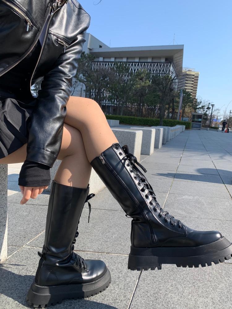 [히피디피] 청키 미들 부츠