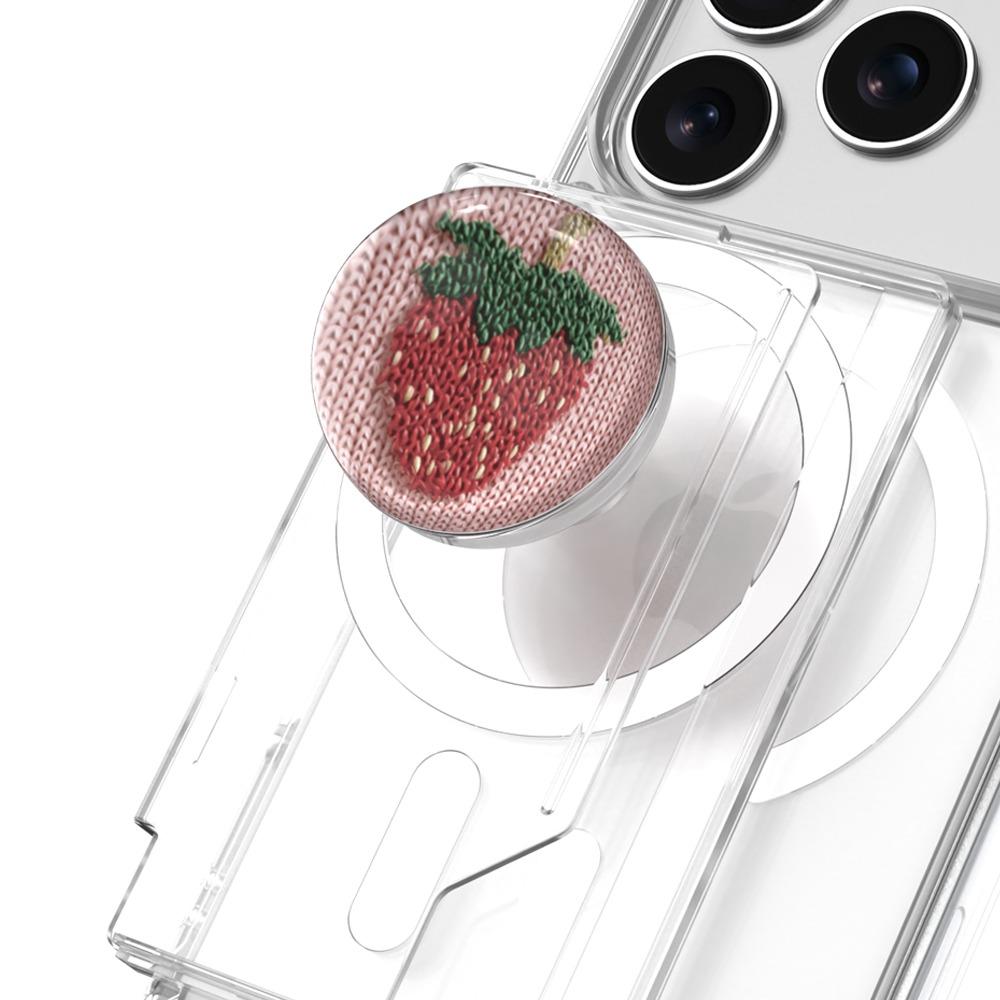 (맥세이프 올인포켓) 물방울 스트로베리 패턴